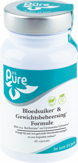 It's Pure Bloedsuiker- & Gewichtsbeheersing Formule - 60 stuks
