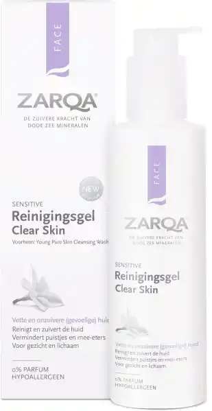 Zarqa Reinigingsgel Clear Skin Sensitive - Gezondheidswinkel